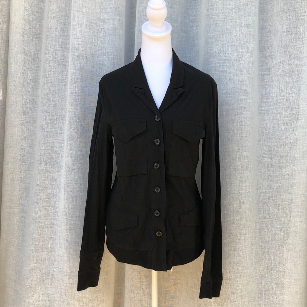 Rundholz Black Button Down Collared Long Sleeve S… - image 1